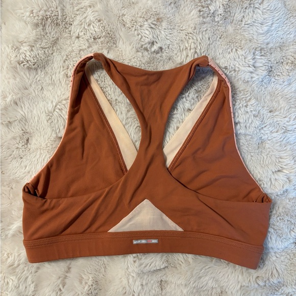 Aerie Pink and Brown Perforated Sports Bra - Picture 4 of 5
